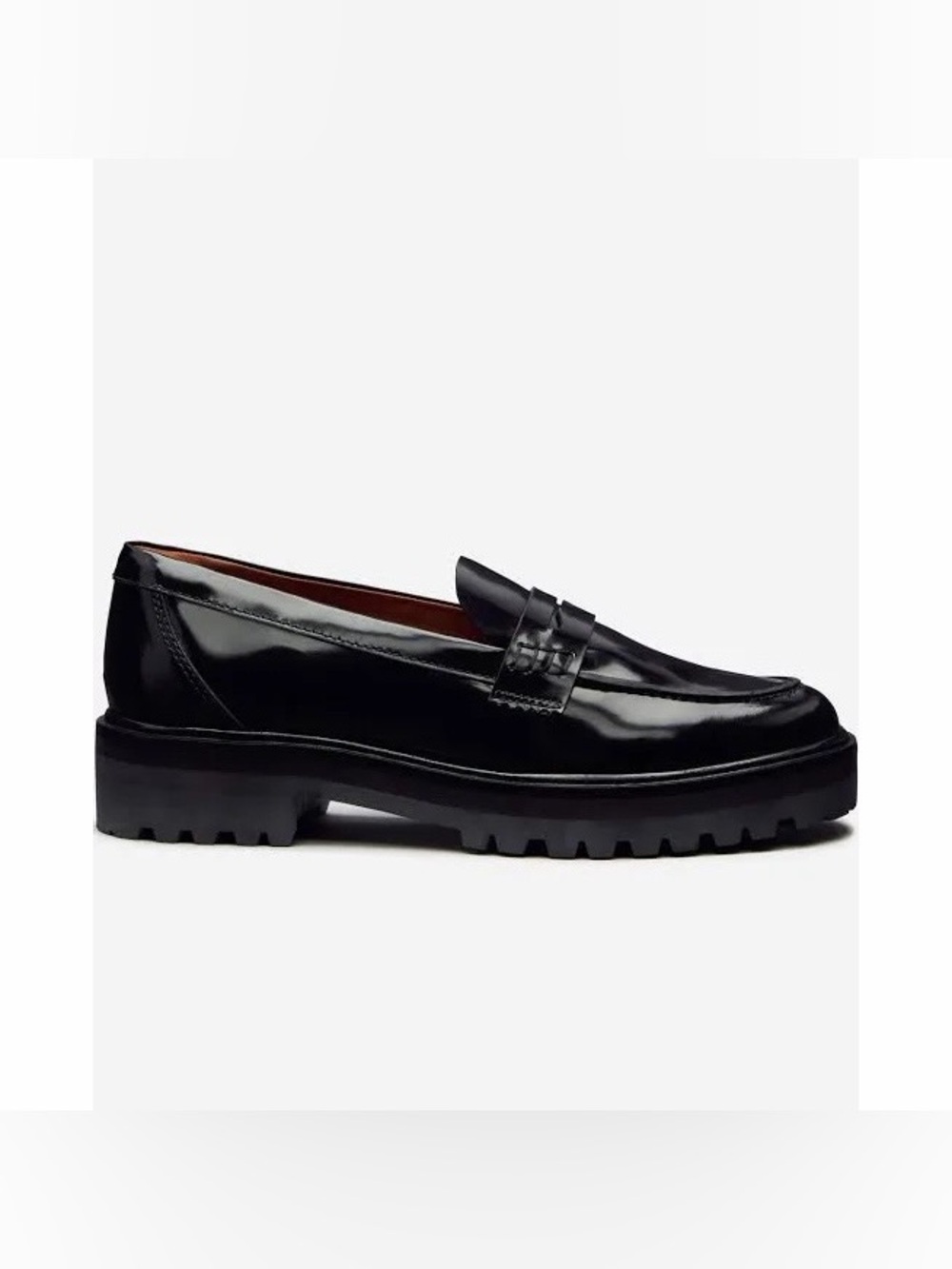 Reformation Agathea Chunky Loafer Black Size 8.5 - Picture 2 of 7